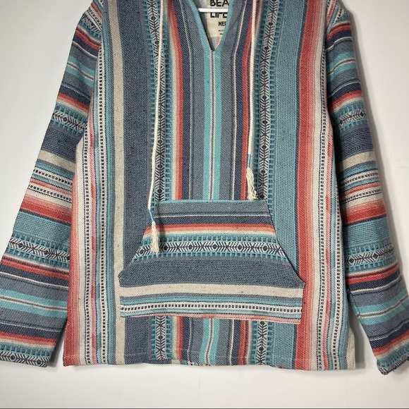 NWOT Beach Life boho pullover hoodie size M - Picture 3 of 6